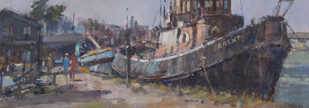 Painting by one of the Wapping Group of Artists