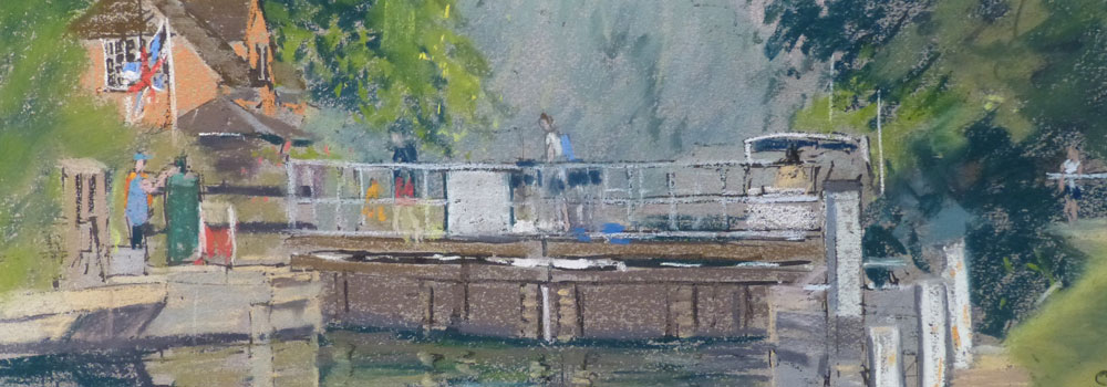 Painting by one of the Wapping Group of Artists